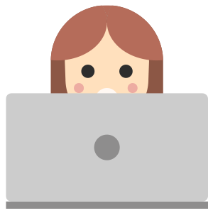 Female Web Designer Working On A Laptop PNG 300px x 300px