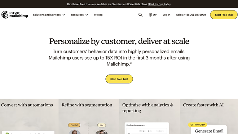 MailChimp.com Email Newsletter Platform