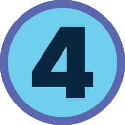 Number 4 Icon With No Attribution Required