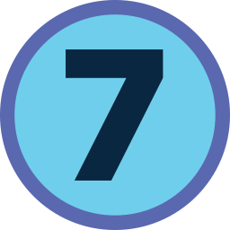 Free Number 7 Icon With No Attribution Required