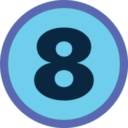 Free Number 8 Icon With No Attribution Required