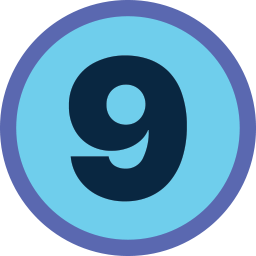 Free Number 9 Icon With No Attribution Required