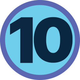 Free Number 10 Icon With No Attribution Required