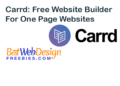 Carrd: Free Website Builder For One Page Websites
